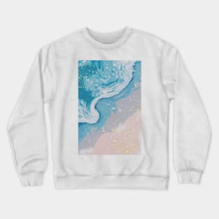 Abstract colourful aesthetic beautiful dream love romantic design vintage sea coral fantasy Crewneck Sweatshirt